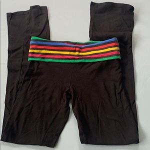 Black yoga/ lounge straight leg pant